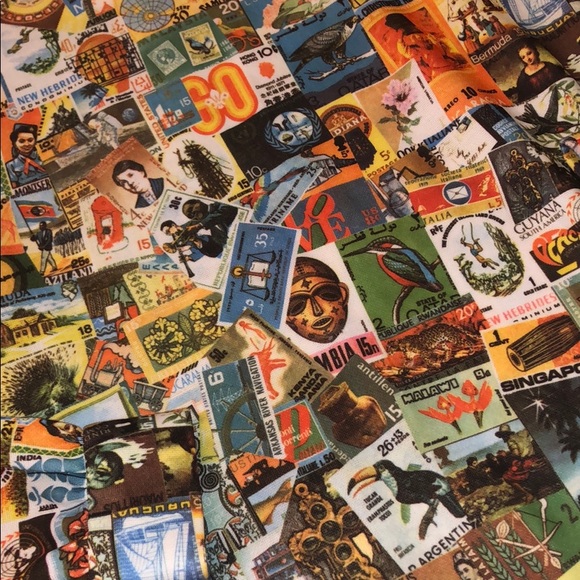 Vintage stamp top small medium retro unique 70s - Picture 2 of 4